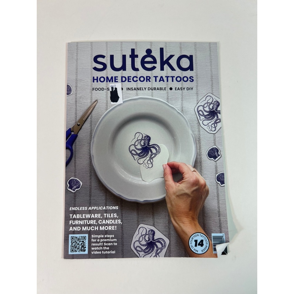 Suteka Home Decor Tattoos Vintage Ink Octupus 14‎ Tattoos NIP